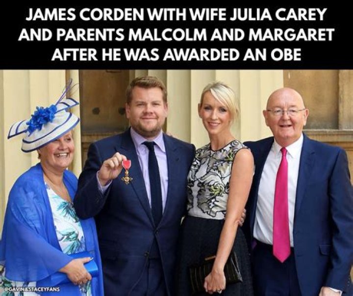 James Corden parents: Margaret Corden, Malcolm Corden