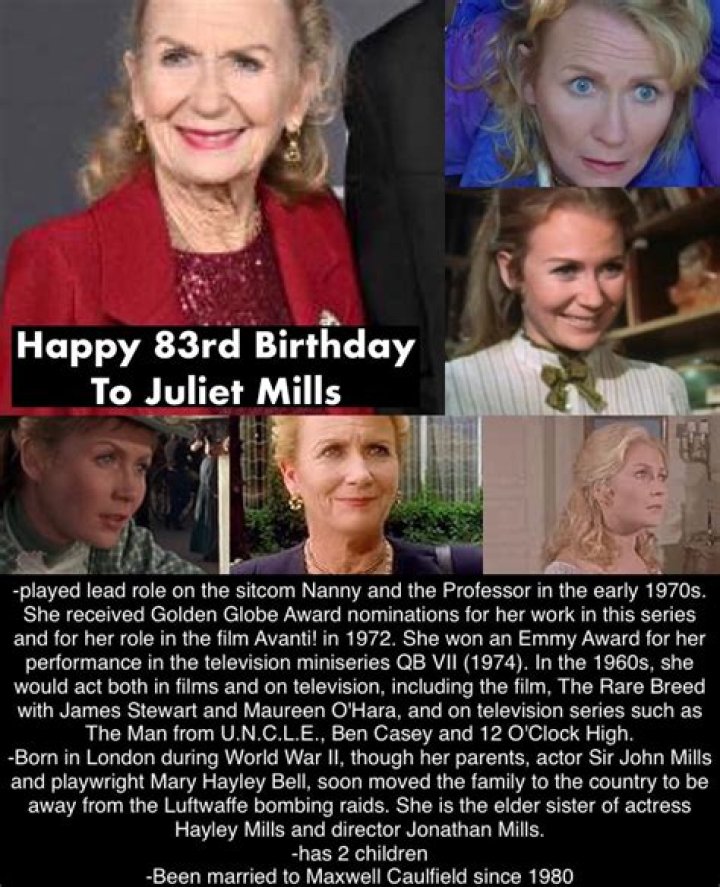 Juliet Mills Biography - Facts, Childhood, Family Life & Achievements