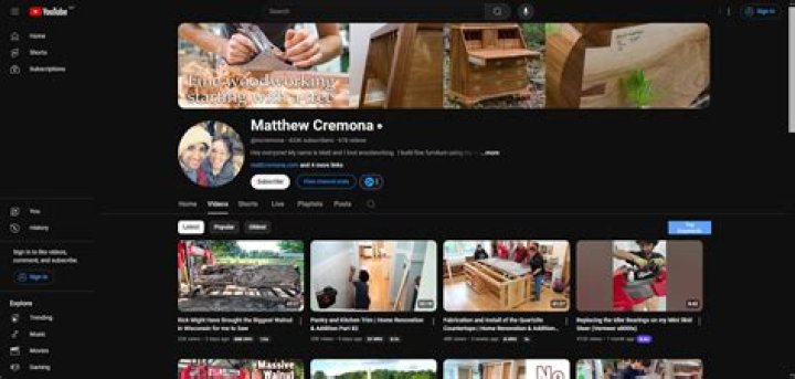 Matthew Cremona Youtuber overview