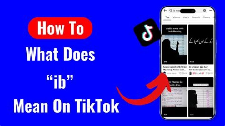 What does ‘ib’ mean on TikTok?