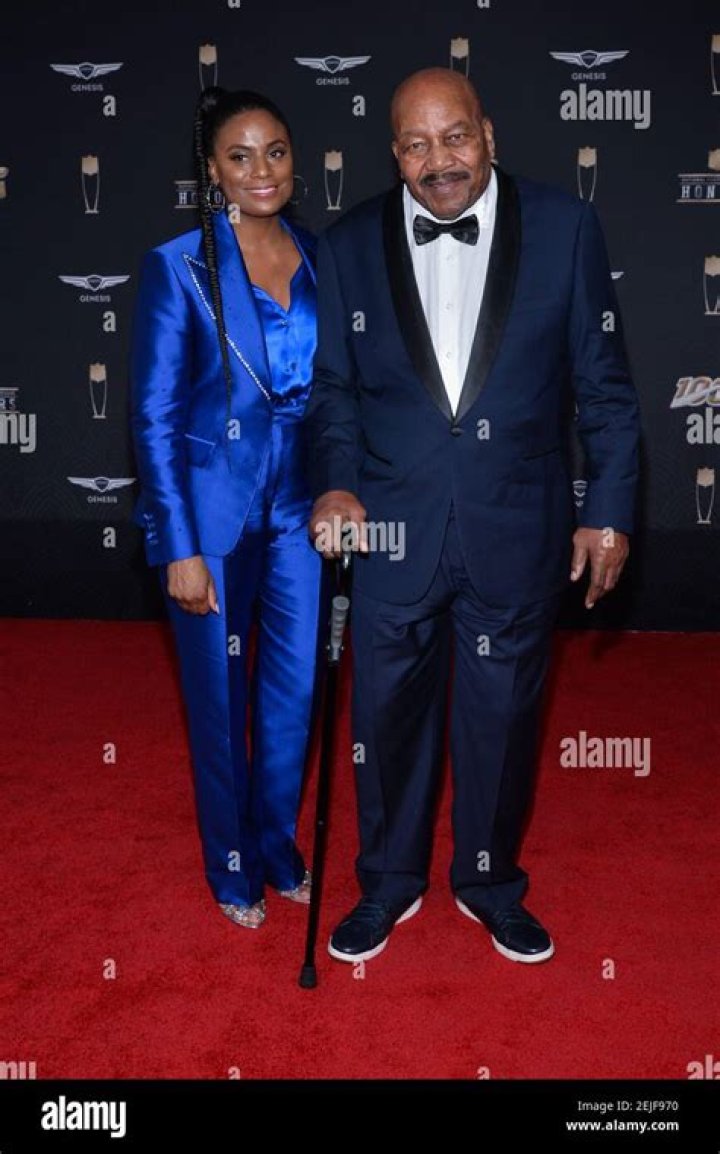 Who is Jim Brown second wife Monique Brown?