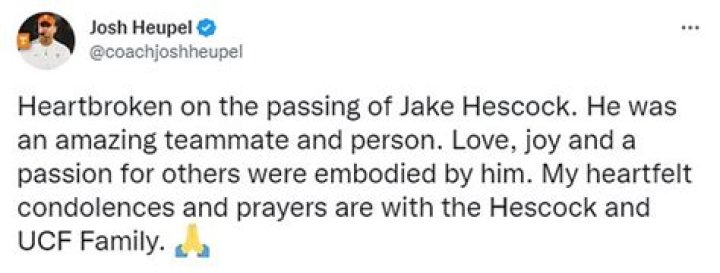 Who was Jake Hescock? Jake Hescock Cause Of Death, Former UCF Football Player